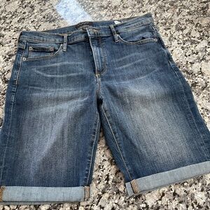Banana Republic-Blue Denim Bermuda Shorts